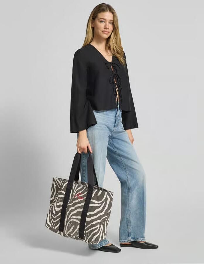 HUGO shopper van puur katoen model 'BECKY ZE_TOTE' - Foto 3
