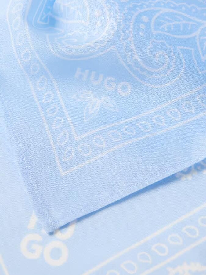 HUGO Sjaal van puur katoen in set van 2 model 'BANDANA'
