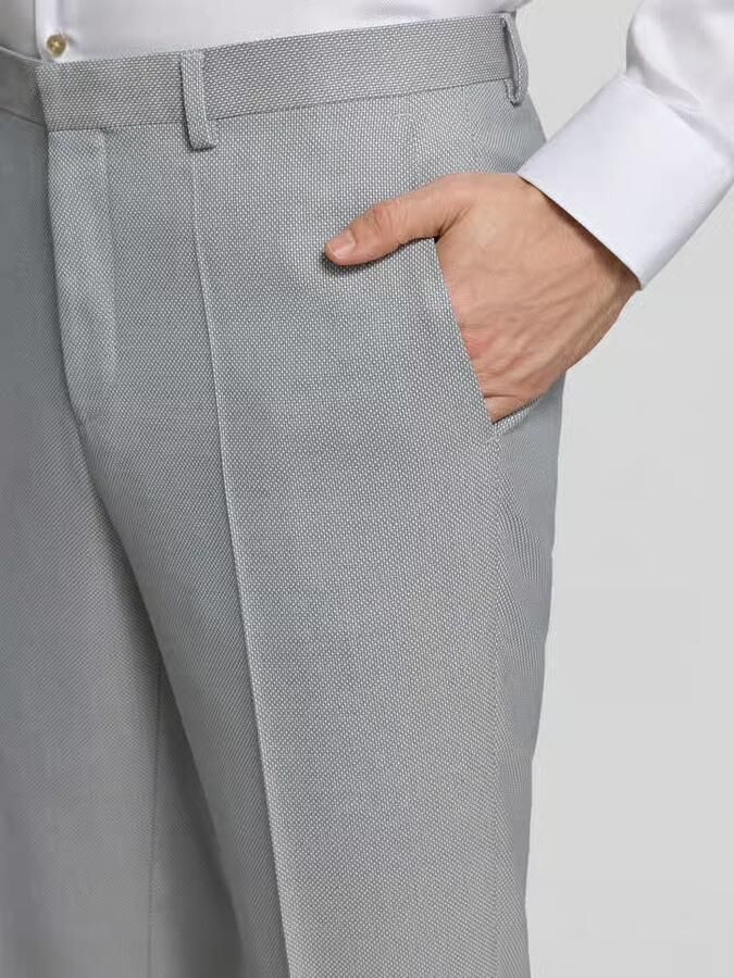 HUGO Skinny fit pantalon met wol model 'HESTEN253X' - Foto 2