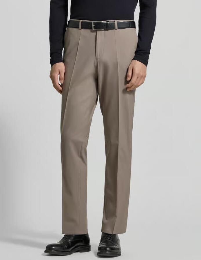 HUGO skinny fit pantalon van wolmix model 'HESTEN253X' - Foto 3