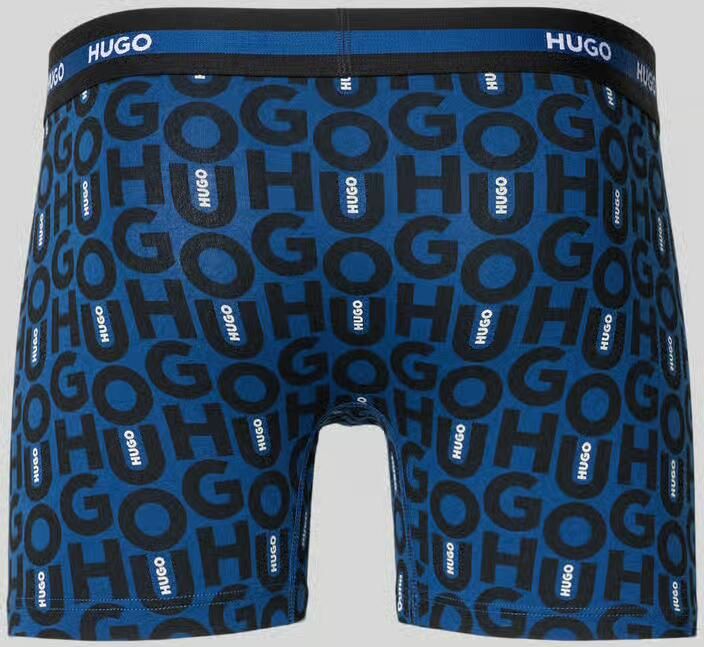 HUGO skinny fit trunks van katoenmix in set van 3 - Foto 2
