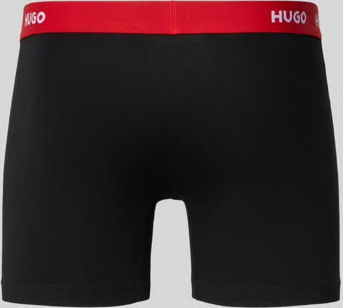 HUGO skinny fit trunks van katoenmix in set van 3
