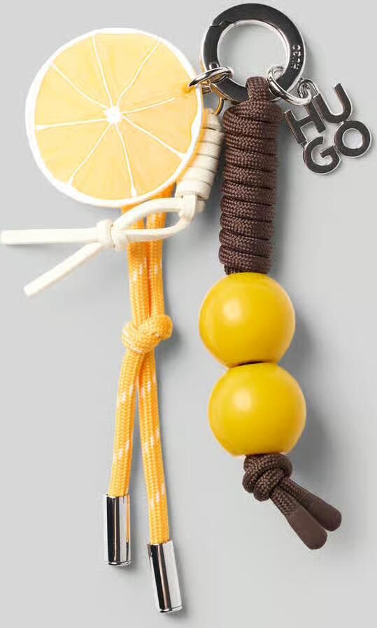 HUGO Sleutelhanger met citroenapplicatie model 'BECKY_CHARM'