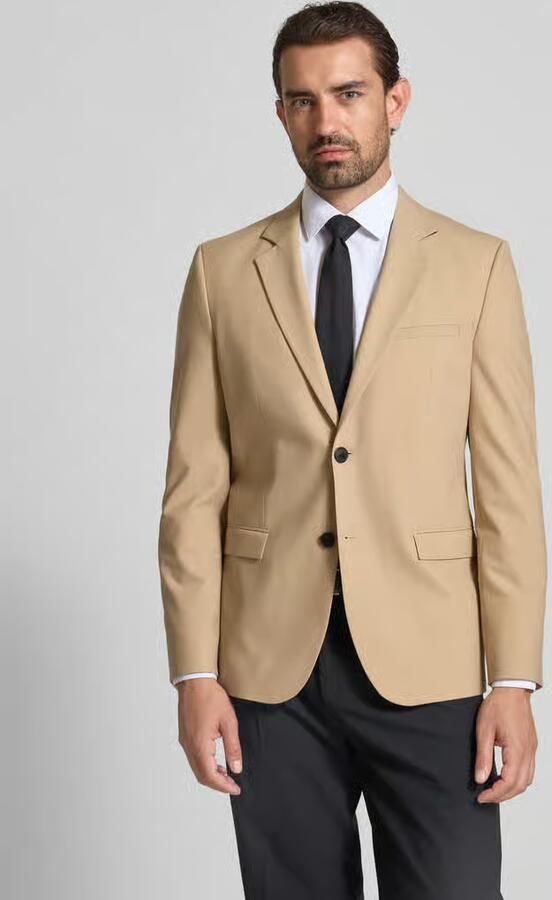 HUGO Slim fit 2-knoops colbert van wolmix model 'ARTI'