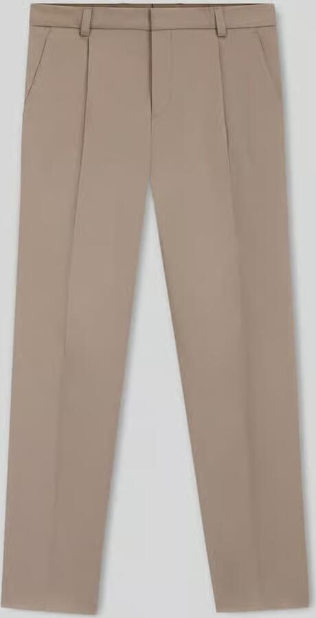 HUGO Slim fit bandplooibroek van katoenmix model 'GENRICH' - Foto 2