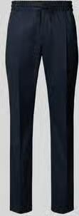 HUGO slim fit bandplooibroek van katoenmix model 'GETLIN251F3'