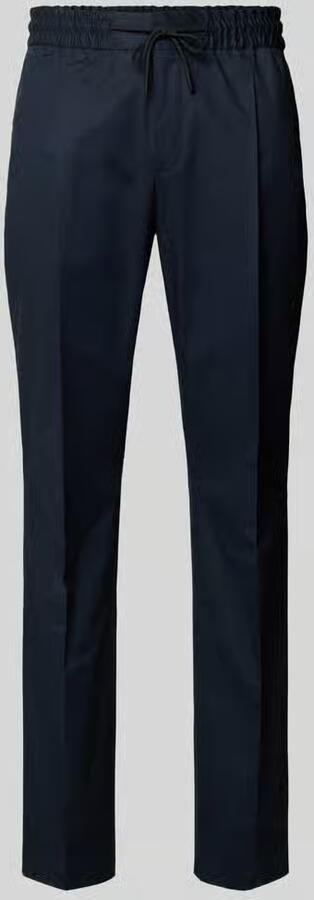 HUGO slim fit bandplooibroek van katoenmix model 'GETLIN251F3' - Foto 3