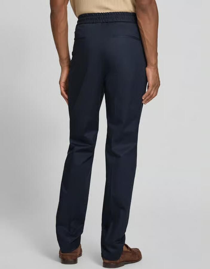 HUGO slim fit bandplooibroek van katoenmix model 'GETLIN251F3' - Foto 2