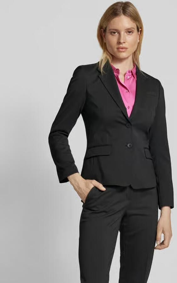 Hugo Boss Getailleerde Blazer Aredana met Wol Black Dames - Foto 2