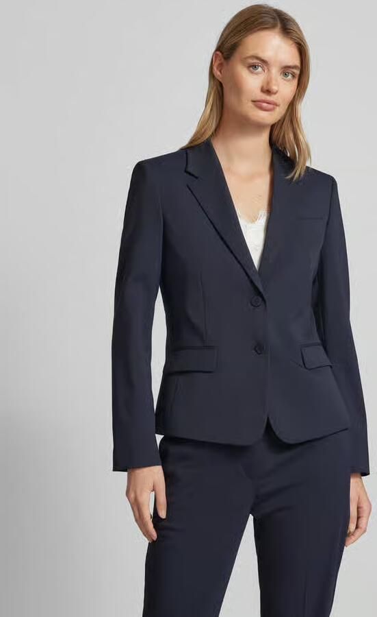 Hugo Boss Getailleerde Blazer Aredana met Wol Blue Dames - Foto 2