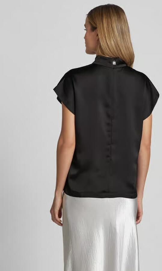 HUGO Slim fit blouseshirt met opstaande kraag model 'Caneli' - Foto 4