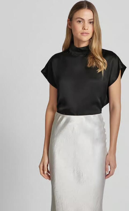 HUGO Slim fit blouseshirt met opstaande kraag model 'Caneli' - Foto 5
