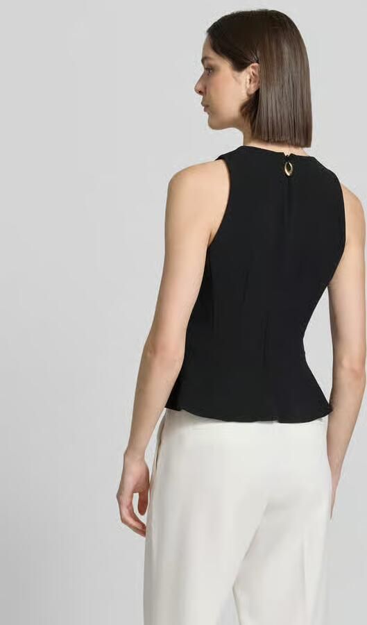 HUGO slim fit blousetop met peplum