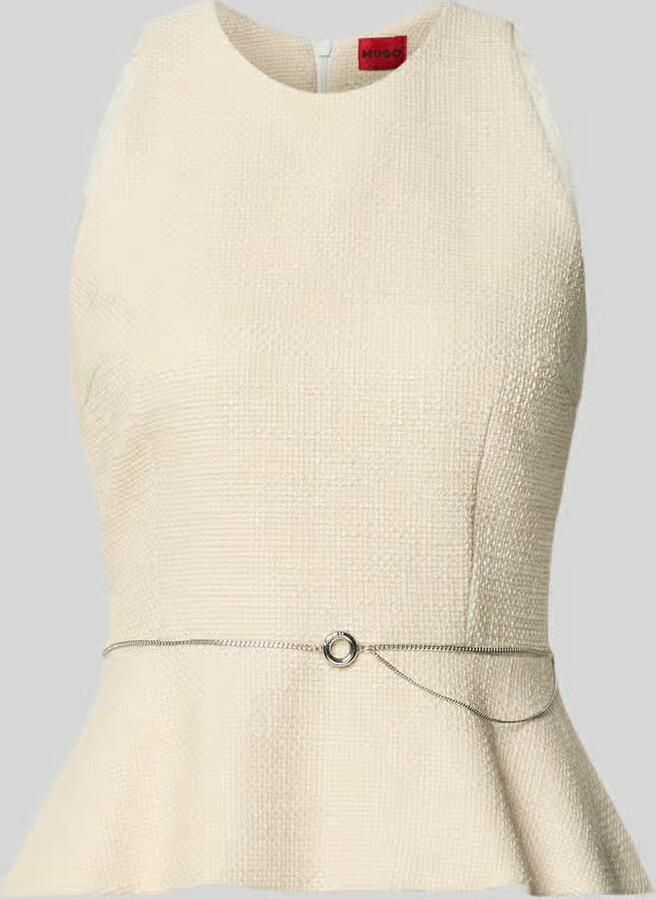 HUGO slim fit blousetop van puur katoen model 'CALETI' - Foto 2