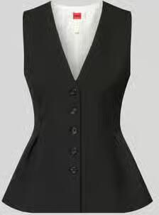 HUGO slim fit bodywarmer met viscose model 'Anena'