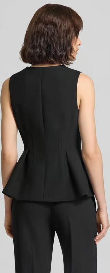 HUGO slim fit bodywarmer met viscose model 'Anena' - Foto 3