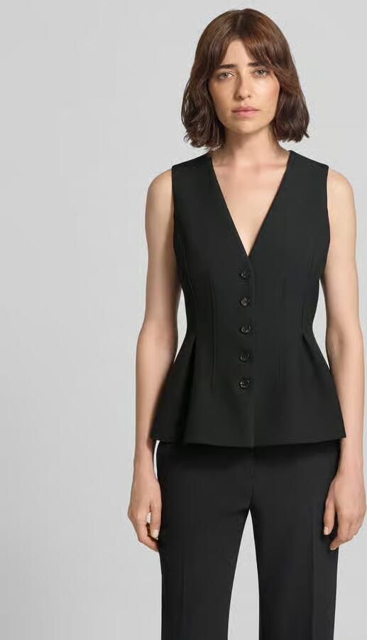 HUGO slim fit bodywarmer met viscose model 'Anena' - Foto 2