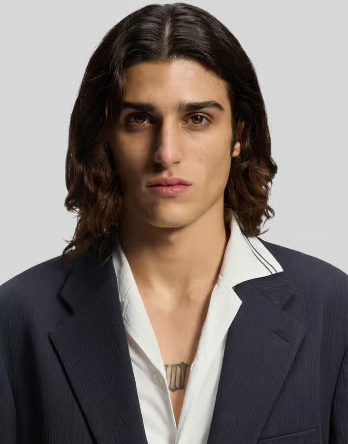 HUGO slim fit colbert van katoenmix