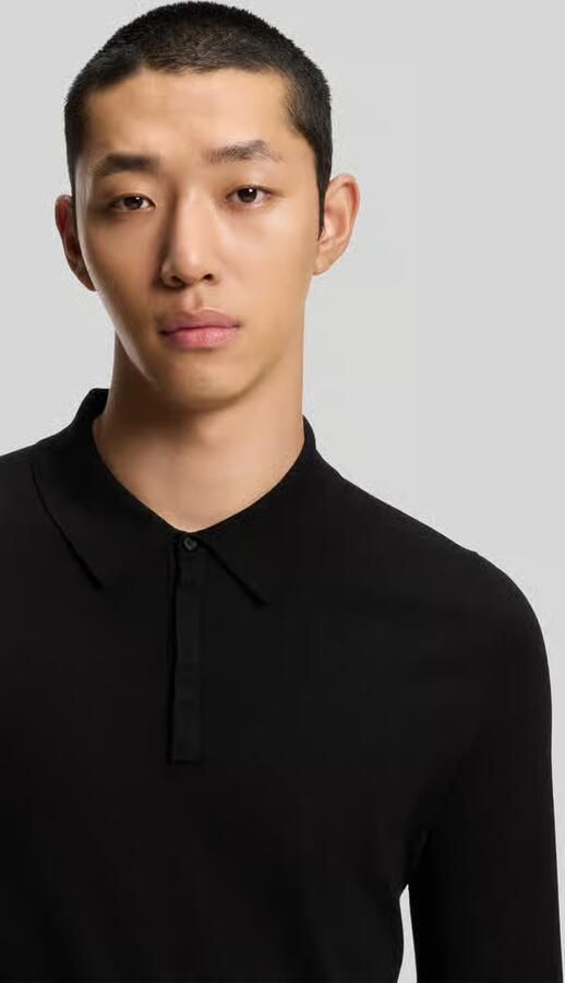 HUGO Slim fit gebreid poloshirt van viscosemix model 'SAN PIPPO-CV' - Foto 2