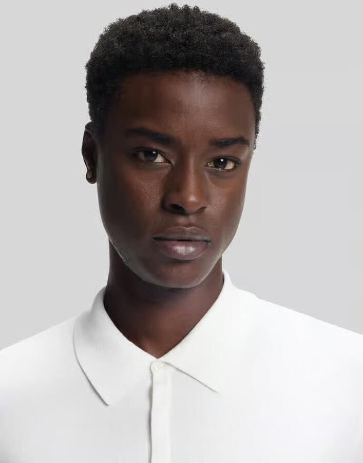 HUGO slim fit gebreid poloshirt van viscosemix model 'SAN PIPPO-CV'