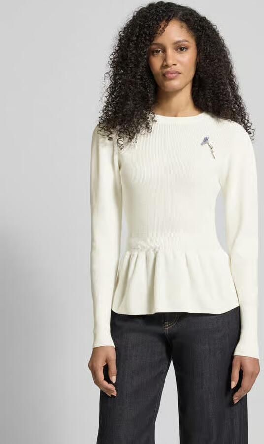 HUGO Regular fit gebreide pullover van puur katoen model 'SABANNA' - Foto 4