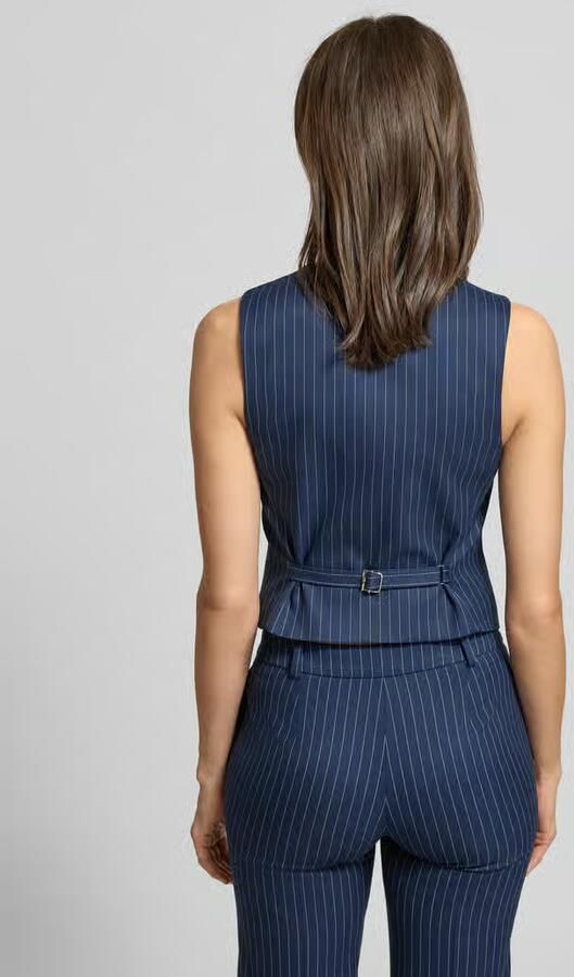 HUGO Slim fit gilet met viscosemix model 'AUMARA-2' - Foto 4