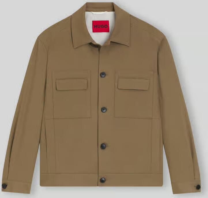 HUGO Slim fit hemdjack van twill model 'JULIANO243F1' - Foto 2