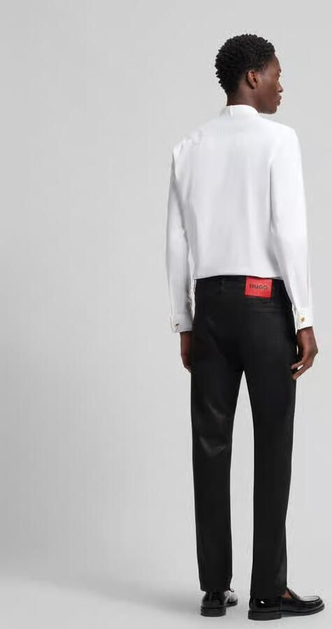 HUGO Slim fit jeans van mix van katoen en viscose model ' 708' - Foto 2