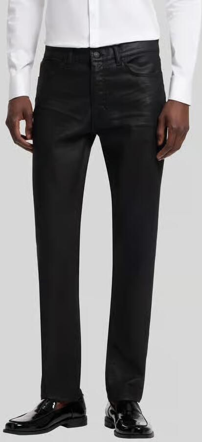 HUGO Slim fit jeans van mix van katoen en viscose model ' 708' - Foto 3