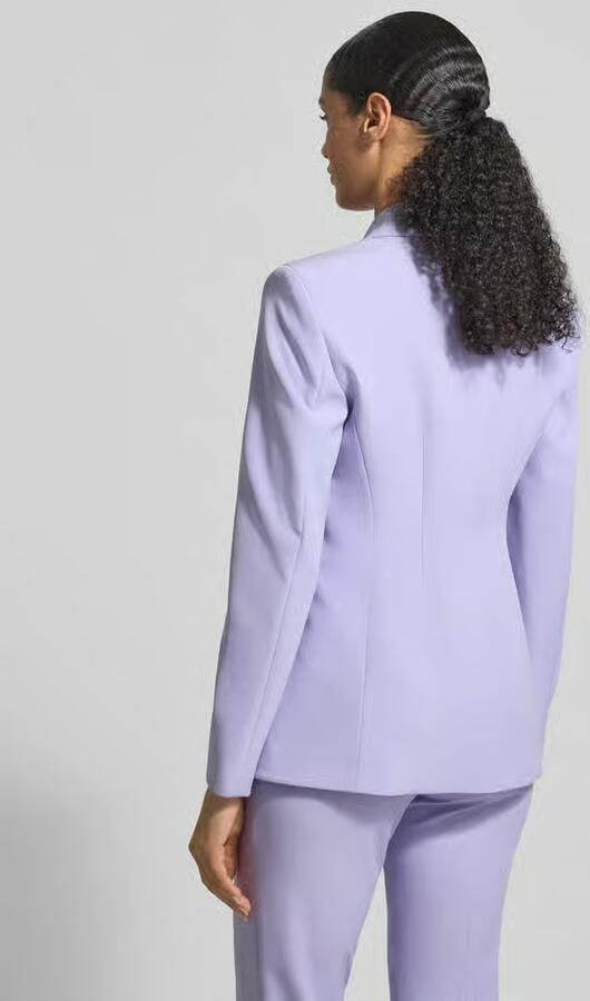 HUGO Slim fit lange blazer met tailleertukken Model 'ASMALLA-1' - Foto 4
