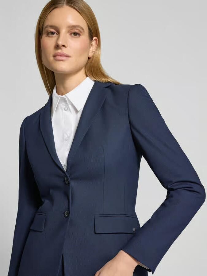 HUGO Slim fit lange blazer met viscose model 'ADALAS' - Foto 2