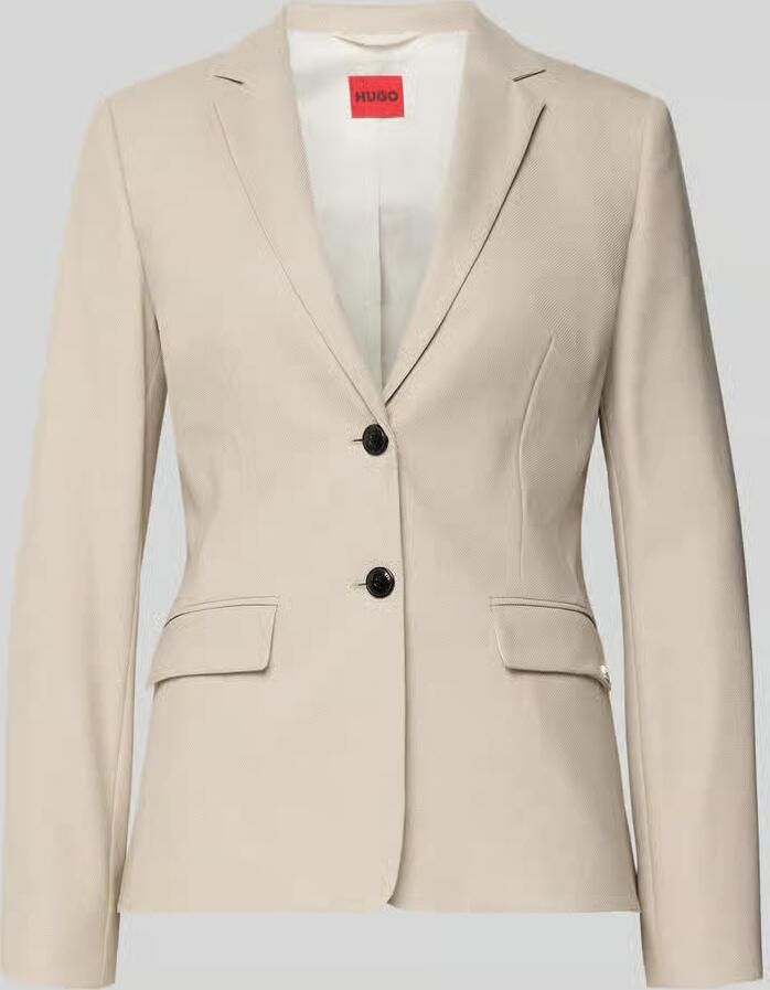 HUGO Slim fit lange blazer met viscose model 'ADALAS'