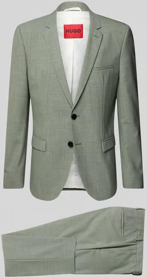 HUGO Slim fit pak met klepzakken model 'Arti Hesten232X'