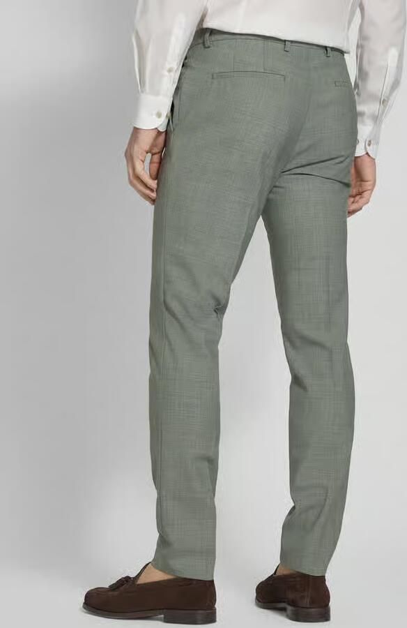 HUGO Slim fit pantalon met bandplooien model 'Hesten' - Foto 2