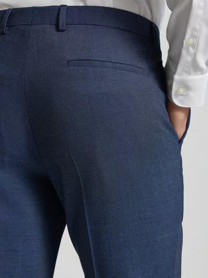HUGO Slim fit pantalon met scheerwol model 'Hesten'