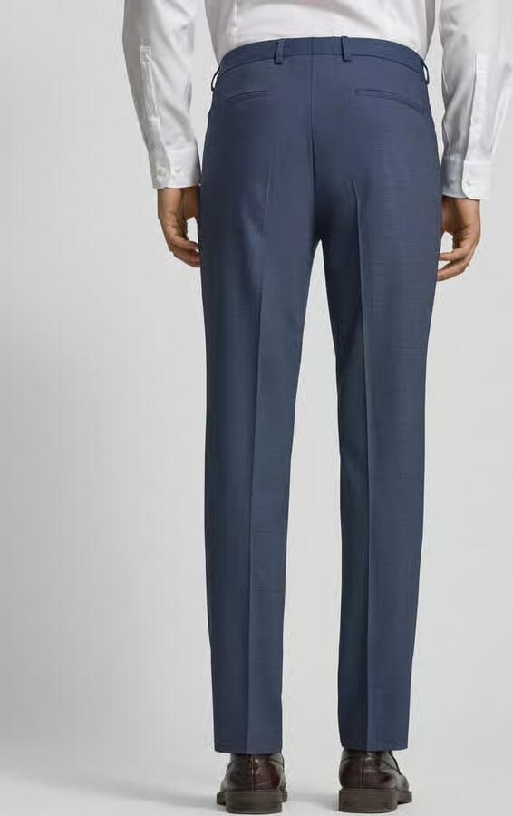 HUGO Slim fit pantalon met scheerwol model 'Hesten' - Foto 6