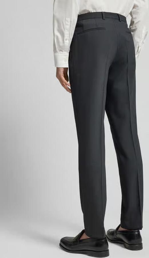 HUGO Slim fit pantalon met scheerwol model 'Hesten'