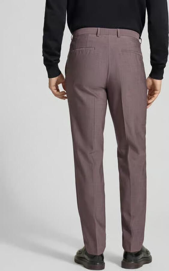 HUGO Slim fit pantalon van scheerwolmix model 'HESTEN253X'