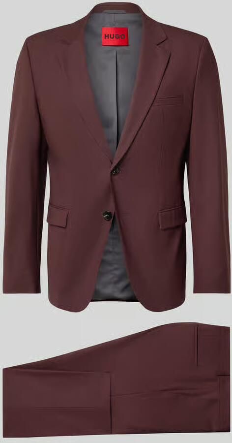 HUGO Slim fit pantalon van wolmix model 'ARTI-HESTEN'