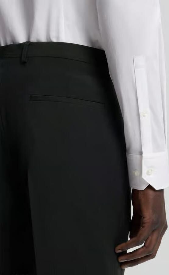 HUGO Slim fit pantalon van wolmix model 'HESTEN' - Foto 2