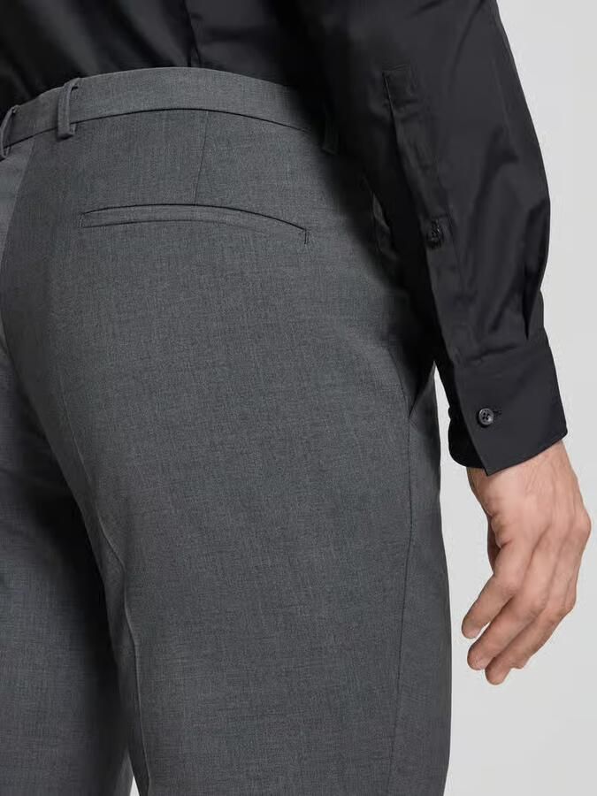 HUGO Slim fit pantalon van wolmix model 'HESTEN'