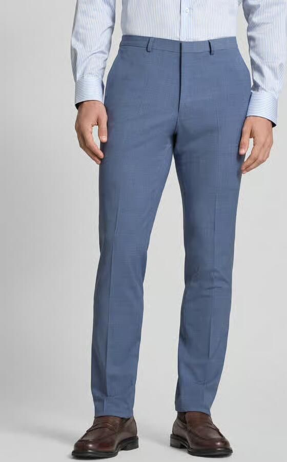 HUGO Slim fit pantalon van wolmix model 'HESTEN' - Foto 2