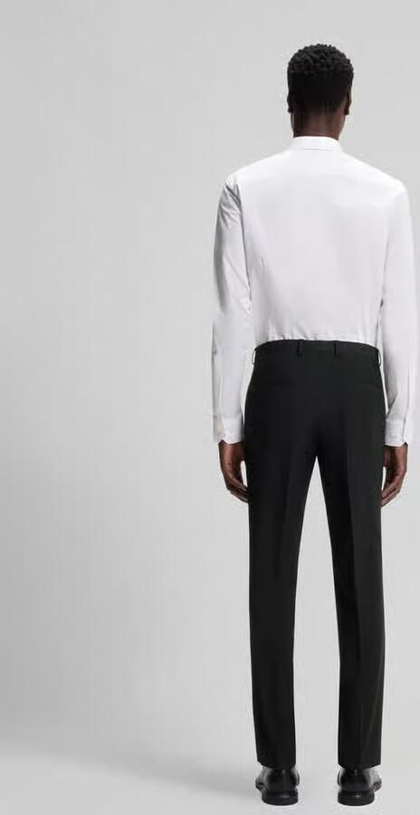 HUGO Slim fit pantalon van wolmix model 'HESTEN' - Foto 3