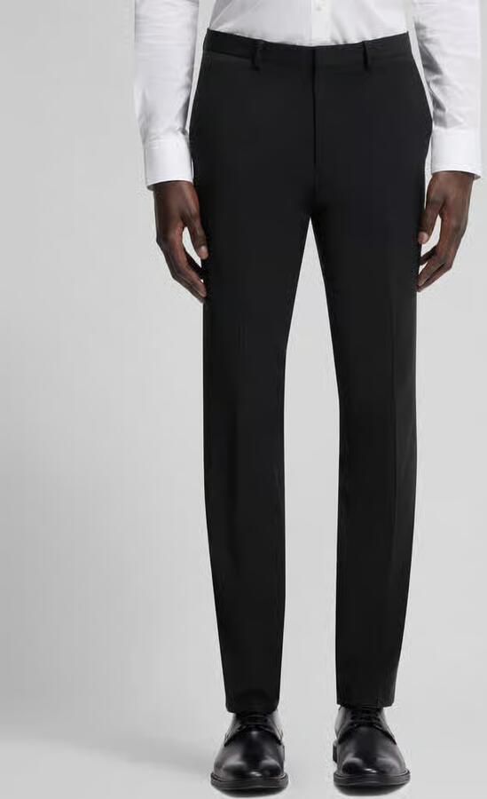 HUGO Slim fit pantalon van wolmix model 'HESTEN' - Foto 2