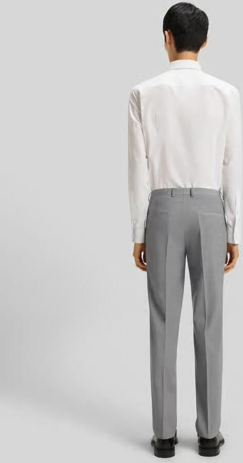HUGO Slim fit pantalon van wolmix model 'HESTEN'