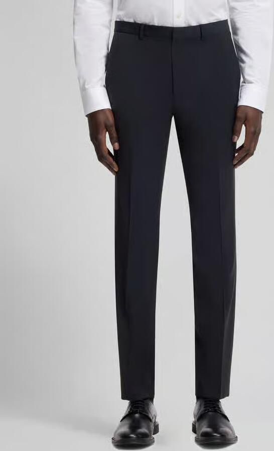 HUGO Slim fit pantalon van wolmix model 'HESTEN' - Foto 2