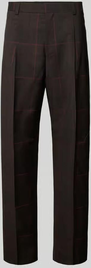 HUGO Slim fit pantalon van zuivere scheerwol model 'Gatur'