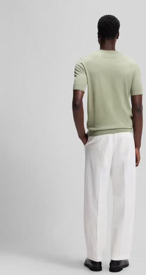 HUGO slim fit pullover van fijngebreid