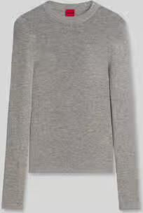 HUGO slim fit pullover van wolmix met lyocell-kasjmier-aandeel model 'Sallya'