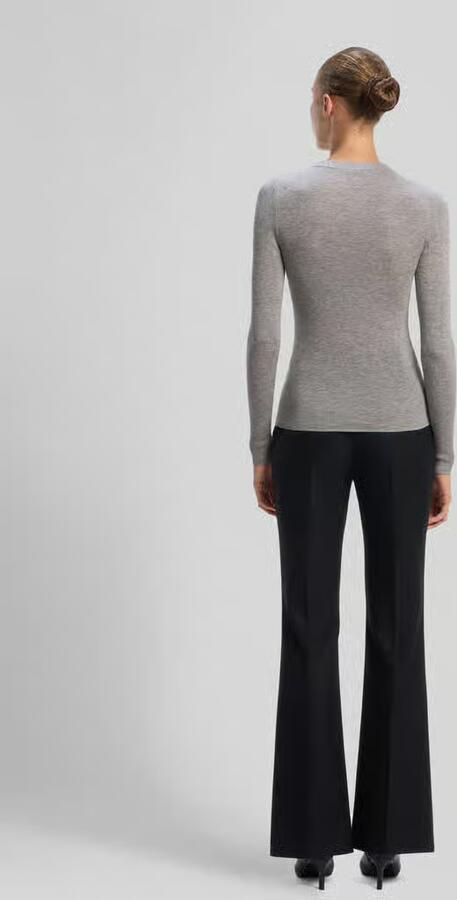 HUGO slim fit pullover van wolmix met lyocell-kasjmier-aandeel model 'Sallya' - Foto 3